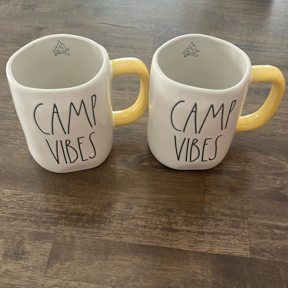 Rae Dunn Camp Vibes mugs - set of 2